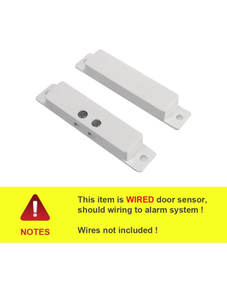 20 Sensores de Contacto Magnético NC GAGALOR para Puertas y Ventanas