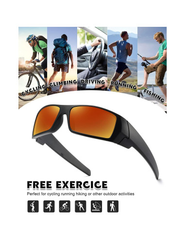 Gafas de sol polarizadas TIANYESY unisex retro deportivas