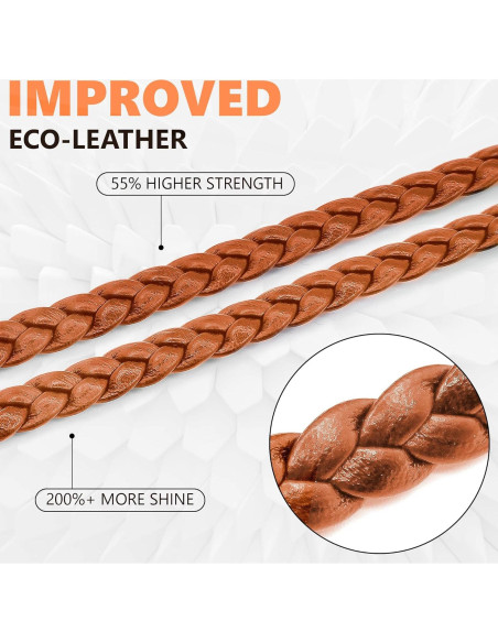 Soporte de Cadena para Gafas Sigonna - Cuero ECO Marrón