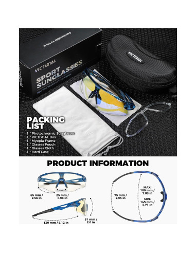 Gafas de Ciclismo VICTGOAL Va309 Fotocromáticas UV400