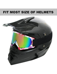 Gafas de Motocross CoPvner Adulto ATV Offroad Rosa 2