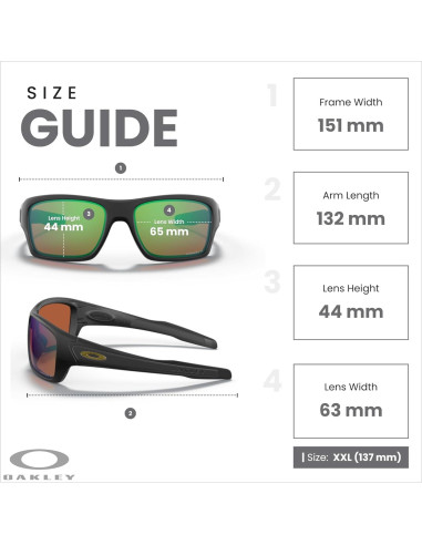 Gafas de sol Oakley Turbine para hombres + Correa + Kit