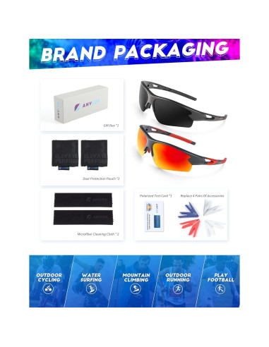 Gafas de sol deportivas ANYLUV A61-1-6 polarizadas UV