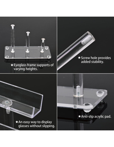 Soporte de Gafas MOOCA Acrílico 3 Niveles Organizador Soporte de Gafas MOOCA Acrílico 3 Niveles Organizador