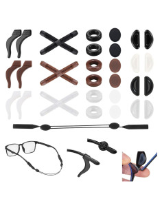33PCS Sujetadores de Gafas Silicona Antideslizante Elástico
