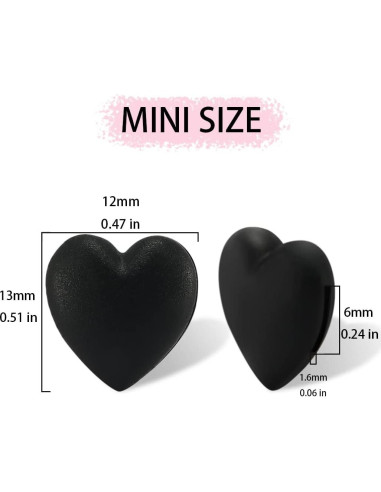 15 Pares de Retenedores de Gafas iGeyzoe Silicona Amor Negro