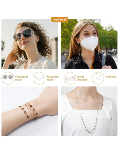 Cadena de Gafas Humlbird para Mujeres 72 cm Multicolor 2