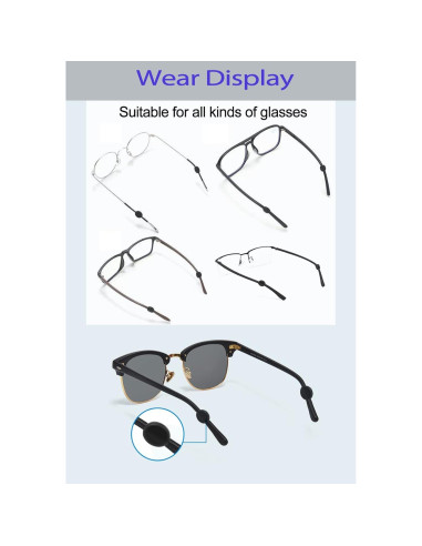 Agarraderas de Gafas Lvvfit Silicona Antideslizante 10 Pares