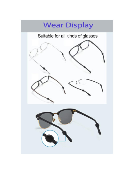 Agarraderas de Gafas Lvvfit Silicona Antideslizante 10 Pares