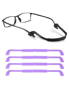 Correa para Gafas lvvfit Silicona Antideslizante 21cm 4pcs Púrpura