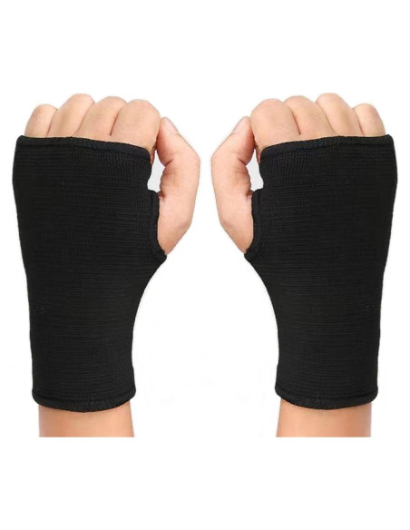 Mangas de Soporte para Muñeca JUSDIQIR Compresión Negro M