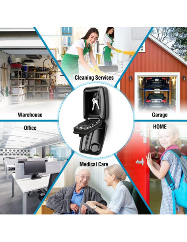 Caja de Llave BKNOOU Montaje en Pared Impermeable 0.6kg