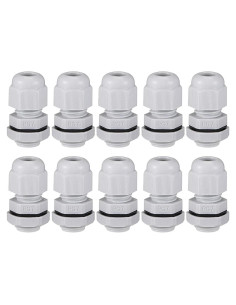 10 Piezas Conectores PG7 Nylon Impermeables uxcell 2-5mm