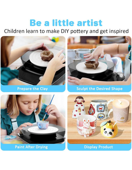 Torno de Alfarería Innofans para Niños - Kit Completo