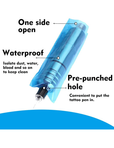 Cubiertas y Cinta de Agarre Rayyl 200pcs para Tatuaje