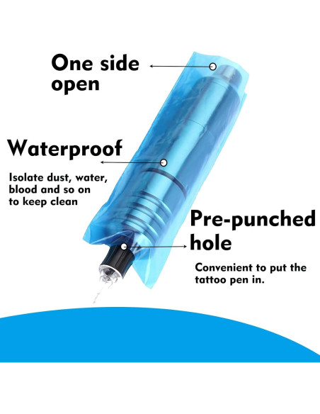 Cubiertas y Cinta de Agarre Rayyl 200pcs para Tatuaje