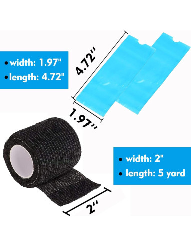 Cubiertas y Cinta de Agarre Rayyl 200pcs para Tatuaje