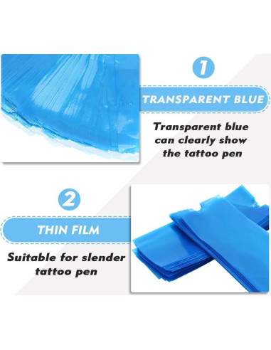 Cubiertas y Cinta de Agarre Rayyl 200pcs para Tatuaje