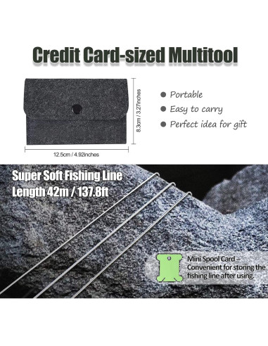 Kit de Supervivencia Hukado 9 Piezas con Multitool Camping