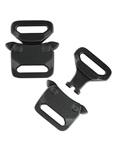 Hebillas de Metal 2 Pzas 25mm Liberación Lateral Negra