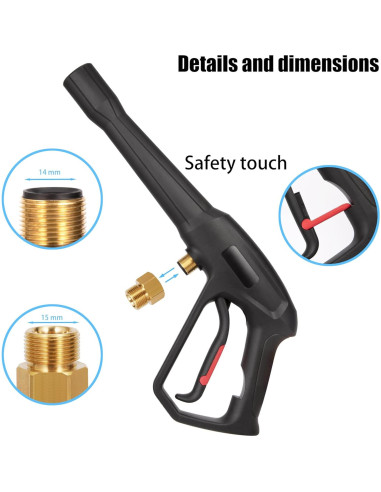 Kit de pistola de pulverización Mairbear 2000 PSI con 5 boquillas