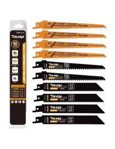 TOLESA Juego de 10 Hojas de Sierra de Vaivén 15,24 cm