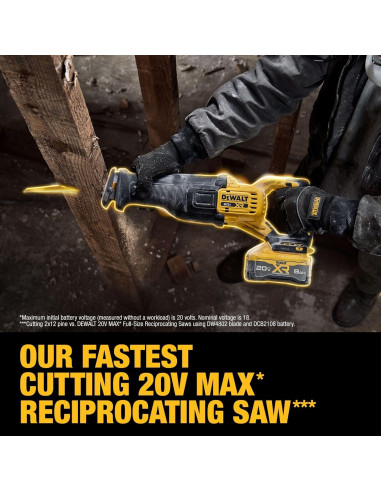 Sierra Recíproca Inalámbrica DEWALT 20V MAX XR 6,93 kg