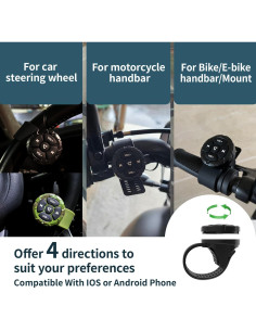 Control Remoto Bluetooth Jaesien DQX-Q7 Impermeable Negro 2