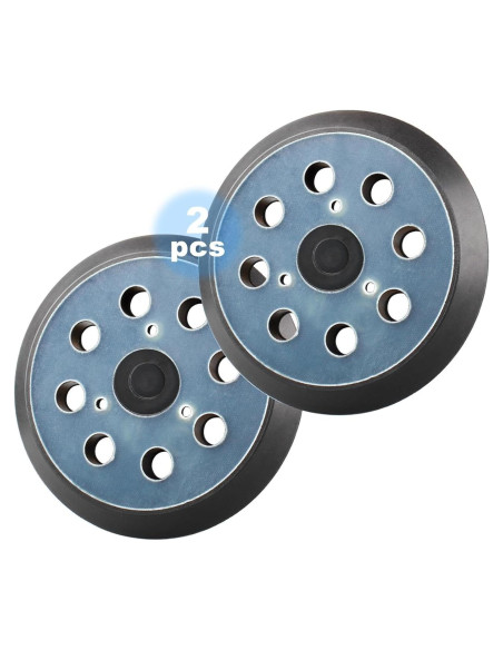 2 Pcs Almohadilla Lijadora 5" Gancho Bucle DeWalt Makita