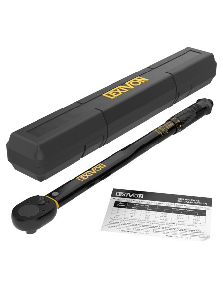 Llave de Torque LEXIVON 1/2" 10-150 Ft-Lb 13.6-203.5 Nm