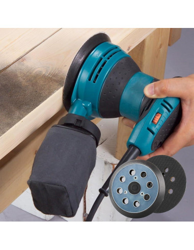 2 Pcs Almohadilla Lijadora 5" Gancho Bucle DeWalt Makita