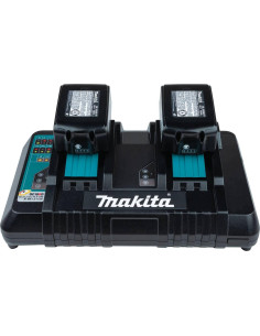 Cargador Rápido Doble Puerto 18V Litio-Ion Makita DC18RD 2