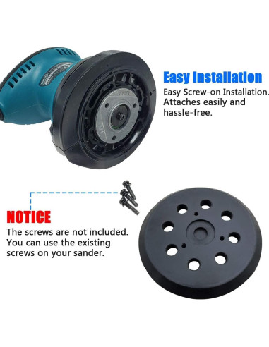 Pad de Lijado 12.7 cm Toromp para Makita BO5010 y más