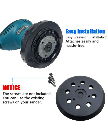 Pad de Lijado 12.7 cm Toromp para Makita BO5010 y más