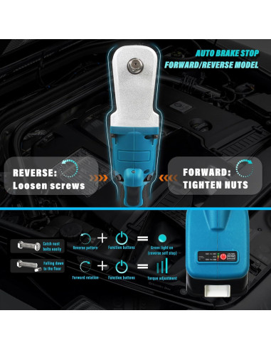 Llave de Trinquete Eléctrica ZUYIYI 1/2" 320N.m 3500RPM