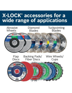 Rueda Abrasiva Bosch GWX27AL450 11,43 cm X-LOCK 24 Grano 2