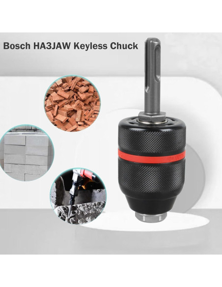 Mandril sin llave BOSCH 1/2" con adaptador SDS Plus