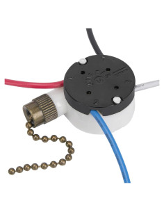 Interruptor de Ventilador de Techo Bsentster ZE-208s 3 Velocidades 4 Hilos