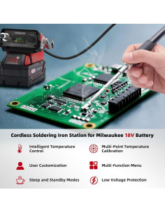 Estación de Soldadura Milwaukee 18V T12 PLUS Temperatura Ajustable 2