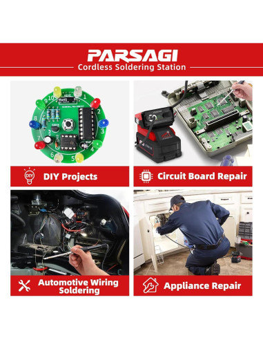 Estación de Soldadura Milwaukee 18V T12 PLUS Temperatura Ajustable