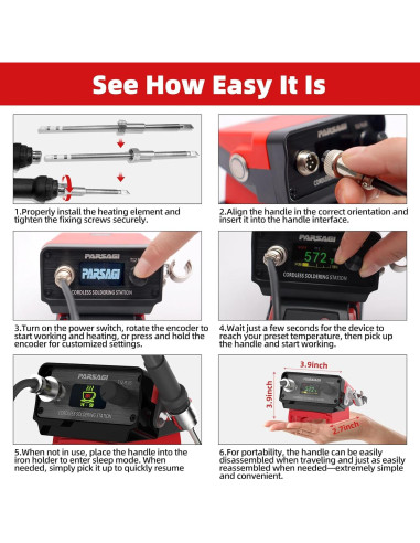 Estación de Soldadura Milwaukee 18V T12 PLUS Temperatura Ajustable