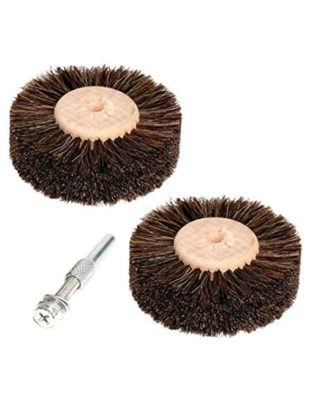 2 Pcs Cepillo Abrasivo Xucus 80mm Cabello de Caballo