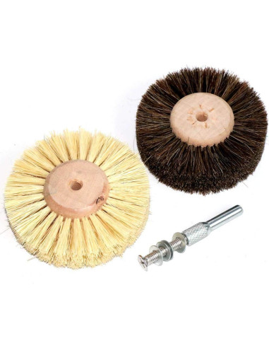 2 Pcs Cepillo Abrasivo Xucus 80mm Cabello de Caballo