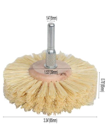 2 Pcs Cepillo Abrasivo Xucus 80mm Cabello de Caballo
