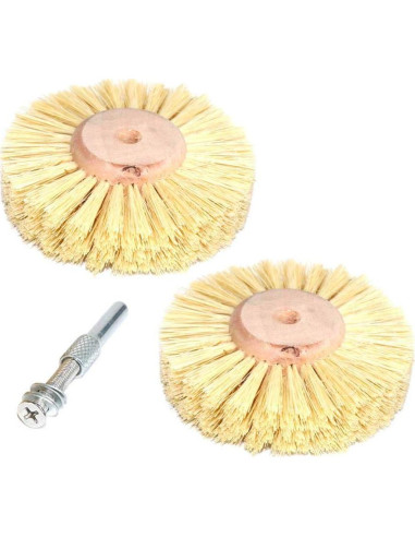2 Pcs Cepillo Abrasivo Xucus 80mm Cabello de Caballo