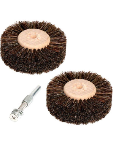 2 Pcs Cepillo Abrasivo Xucus 80mm Cabello de Caballo