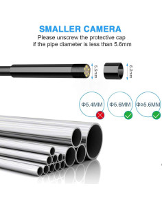 Cámara Endoscópica NIDAGE WiFi 5.5mm HD Flexible 1.5m 2