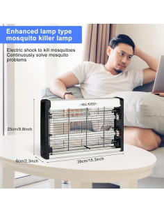 Zapper Eléctrico de Insectos Qualirey 2 Pcs 2800V Luz UVA 2