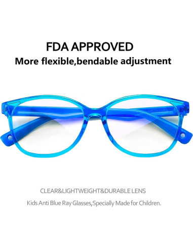 Gafas de Luz Azul SEEAFUN para Niños 3-12 Años UV400