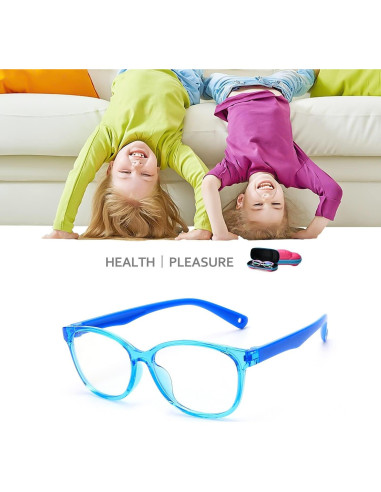 Gafas de Luz Azul SEEAFUN para Niños 3-12 Años UV400